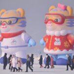 Harbin's Tiger Mascots 'Binbin' and 'Nini' Welcome Visitors Ahead of 2025 Asian Winter Games