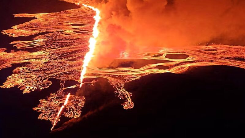 Iceland's Fiery Display: Volcano Continues Erupting as Towns Stay Safe