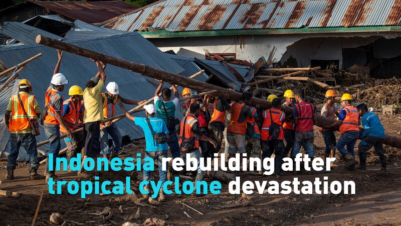 Indonesian Villagers Rebuild After Deadly Cyclone Devastation video poster