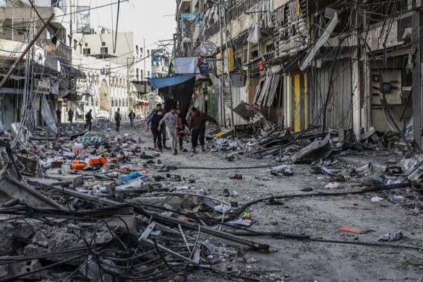 Israeli Airstrike on Al-Maghazi Refugee Camp Kills Over 70 Palestinians Israeli Airstrike on Al-Maghazi Refugee Camp Kills Over 70 Palestinians video poster