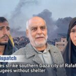 Israeli Airstrikes Intensify in Rafah, Gaza, Displacing Hundreds video poster
