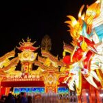 Lanterns Illuminate Tangshan's South Lake Park in Spectacular Night Fair