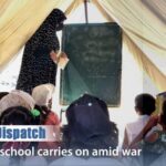 Makeshift School Offers Hope Amid Conflict in Gaza's Nuseirat Refugee Camp video poster
