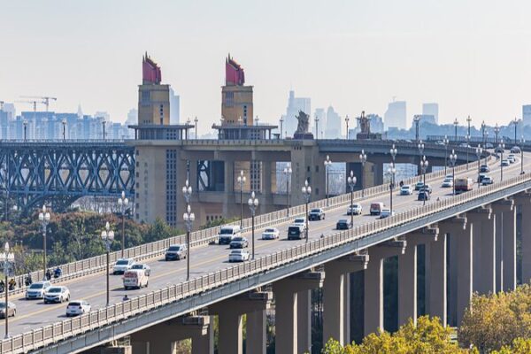 Nanjing Yangtze River Bridge: China’s Historic Engineering Marvel Since 1968 Nanjing Yangtze River Bridge: China's Historic Engineering Marvel Since 1968 video poster