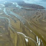 Nature's Artwork: Winter Sunlight Reveals Patterns on the Yellow River in Shanxi Province