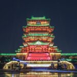 Night Lights Illuminate Nanchang's Pavilion of Prince Teng video poster