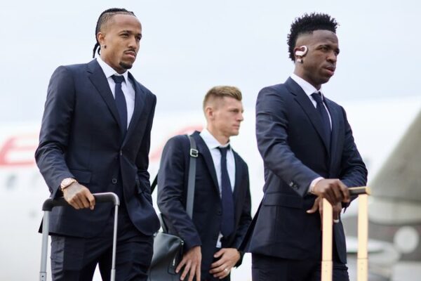 No Recent Event: Real Madrid's Arrival in UK for Champions League Final Unverified video poster