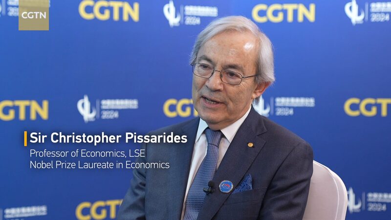 Nobel Laureate Pissarides Highlights AI's Role in Tackling Global Demographic Changes video poster