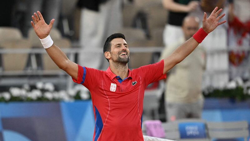 Novak_Djokovic_Defeats_Lorenzo_Musetti_to_Reach_Paris_2024_Olympic_Final_Against_Carlos_Alcaraz - Khabar Asia Novak_Djokovic_Defeats_Lorenzo_Musetti_to_Reach_Paris_2024_Olympic_Final_Against_Carlos_Alcaraz