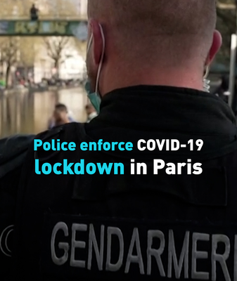 Paris Police Enforce Third COVID-19 Lockdown Amid Surge in Cases Paris Police Enforce Third COVID-19 Lockdown Amid Surge in Cases video poster