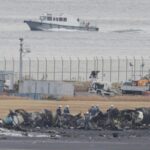Passenger Plane and Coast Guard Aircraft Collide at Tokyo's Haneda Airport video poster
