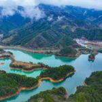 Qiandao Lake's Aerial Splendor: A Man-Made Marvel in East China