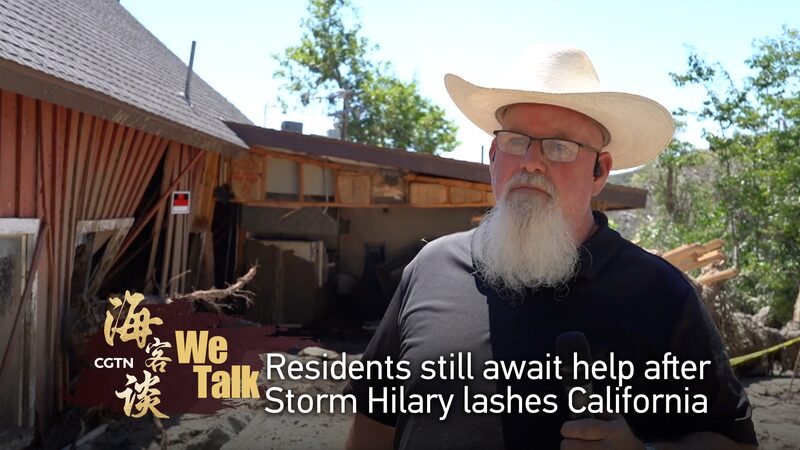 Residents Await Aid After Tropical Storm Hilary Lashes California video poster