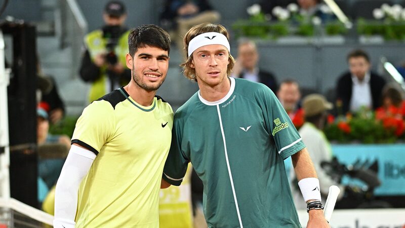 Rublev Stuns Alcaraz; Sabalenka Advances at Madrid Open