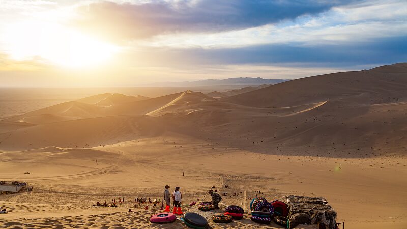 Sand Sliding Adventures Await at China's Mingsha Mountain Scenic Area video poster
