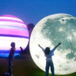 Shanghai's Fuxing Park Transforms into a Cosmic Wonderland with Planetary Installations