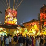 Shenzhen's Guanlan Ancient Market Transforms into Dazzling Nighttime Light Show