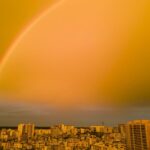 Spectacular Double Rainbow Lights Up Hainan's Qionghai Sky