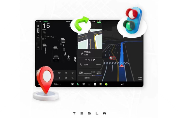 Tesla Enhances In-Car Navigation in China with Lane-Level Guidance