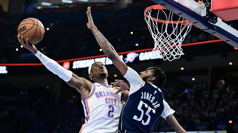 Thunder_Overwhelm_Mavericks_in_Game_1_of_NBA_Western_Semifinals - Khabar Asia Thunder Overwhelm Mavericks in Game 1 of NBA Western Semifinals