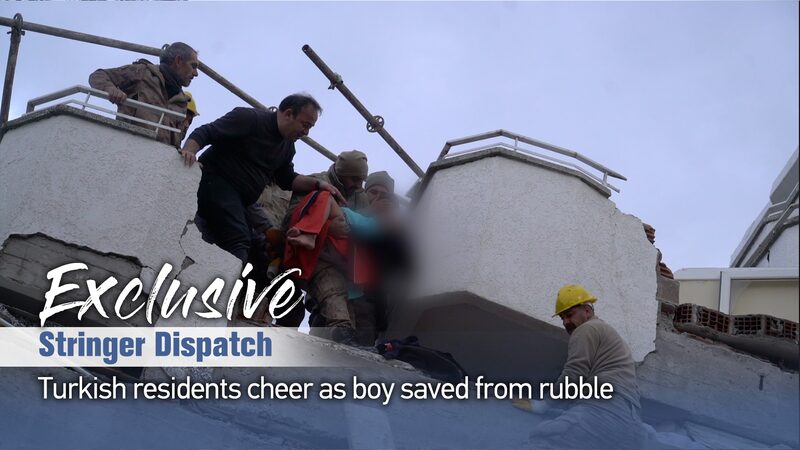 Turkish_Residents_Cheer_as_Boy_Rescued_from_Earthquake_Rubble_poster - Khabar Asia Turkish Residents Cheer as Boy Rescued from Earthquake Rubble video poster