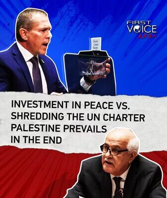 UN Charter Shredded by Israeli Ambassador Amid Palestine Membership Vote UN Charter Shredded by Israeli Ambassador Amid Palestine Membership Vote video poster