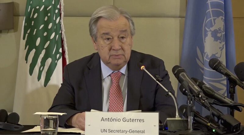 UN_Chief_Guterres_Calls_for_Israel_s_Timely_Withdrawal_from_Lebanese_Territory video poster
