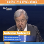UN Chief Guterres Warns Against Splitting World Into Rival Trade Blocs video poster