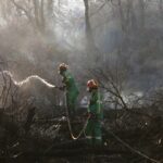 Wildfire Erupts on Mount Parnitha Near Athens, Massive Firefighting Effort Deployed