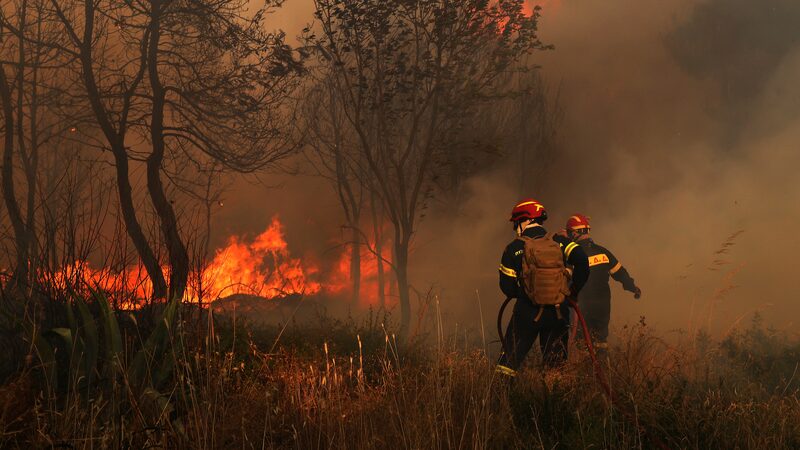 Wildfires_Near_Athens_Brought_Under_Control_After_Weekend_Blaze - Khabar Asia Wildfires Near Athens Brought Under Control After Weekend Blaze
