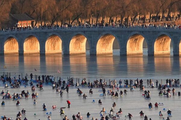 Winter Wonderland: Skaters Enjoy Beijing’s Largest Ice Rink at Summer Palace Winter Wonderland: Skaters Enjoy Beijing's Largest Ice Rink at Summer Palace