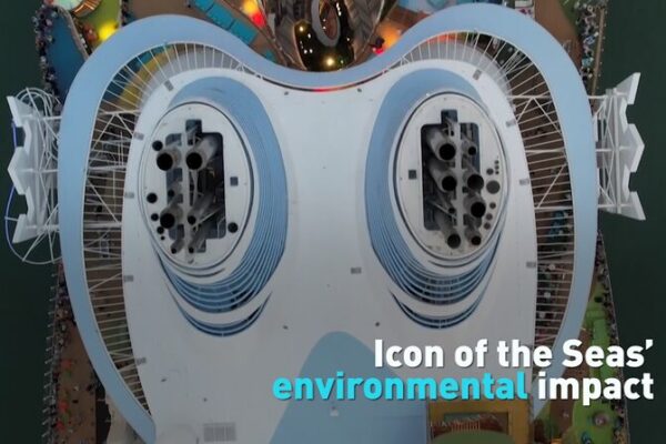 World’s Largest Cruise Ship Sets Sail Amid Environmental Concerns World's Largest Cruise Ship Sets Sail Amid Environmental Concerns video poster