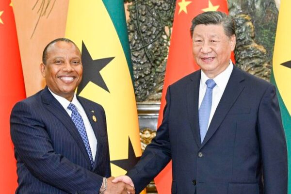 Xi Jinping Meets Sao Tome and Principe’s PM, Elevates Bilateral Ties to Strategic Partnership Xi_Jinping_Meets_Sao_Tome_and_Principe_s_PM__Elevates_Bilateral_Ties_to_Strategic_Partnership