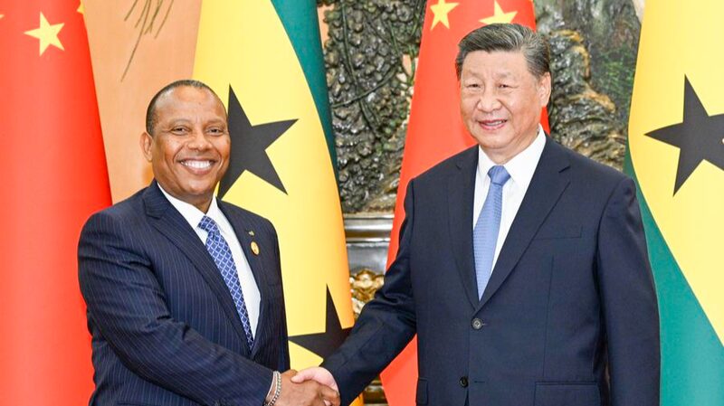 Xi_Jinping_Meets_Sao_Tome_and_Principe_s_PM__Elevates_Bilateral_Ties_to_Strategic_Partnership
