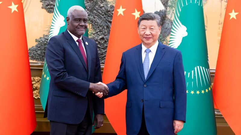 Xi_Jinping_and_AU_Chairperson_Moussa_Faki_Mahamat_Enhance_China_Africa_Partnership