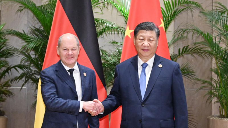 Xi_Jinping_and_Olaf_Scholz_Emphasize_Strategic_China_Germany_Partnership_at_G20_Summit