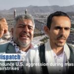 Yemenis Rally in Sanaa Protesting Airstrikes and Express Solidarity with Palestinians video poster