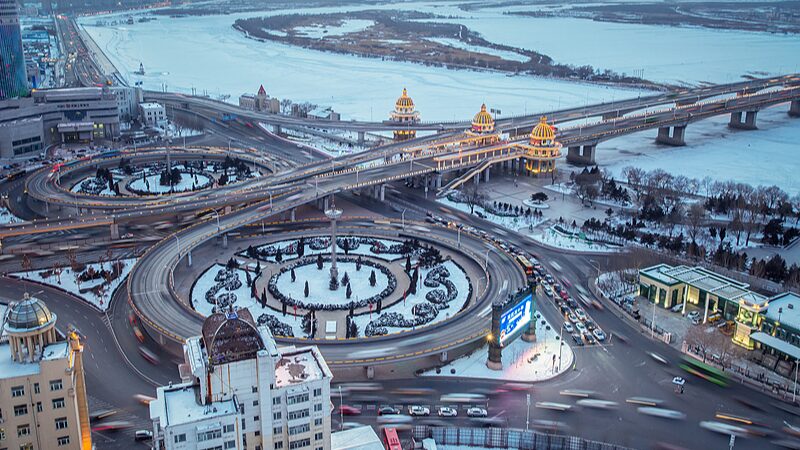 Harbin_s_Jihong_Bridge_Shines_Ahead_of_9th_Asian_Winter_Games_poster - Khabar Asia Harbin_s_Jihong_Bridge_Shines_Ahead_of_9th_Asian_Winter_Games video poster