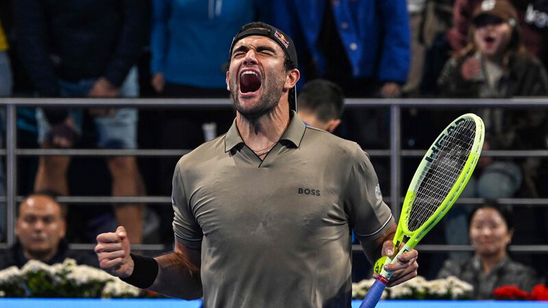 Matteo_Berrettini_Upsets_Novak_Djokovic_in_Qatar_Open_Opening_Match