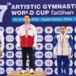 27L47EJBNVNNS0PNU8SI - Khabar Asia China’s You Hao Secures Gold in Doha Gymnastics World Cup Rings Final