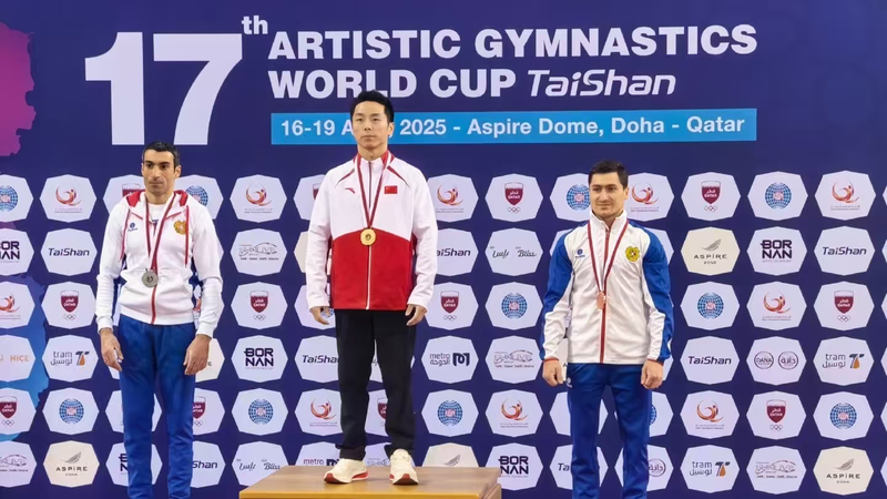 China’s You Hao Secures Gold in Doha Gymnastics World Cup Rings Final