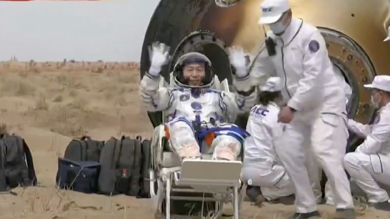 Shenzhou-19 Commander Cai Xuzhe Safely Returns to Earth Shenzhou_19_Commander_Cai_Xuzhe_Safely_Returns_to_Earth video poster