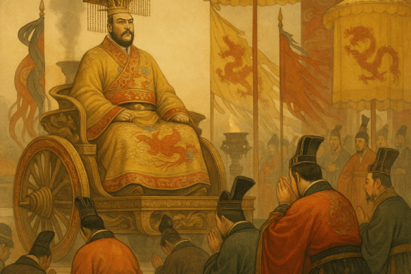 Chapter 17: Yuan Gonglu Raises Seven Armies — Cao Mengde Joins with Three Generals The Coronation of the Zhongshi Emperor
