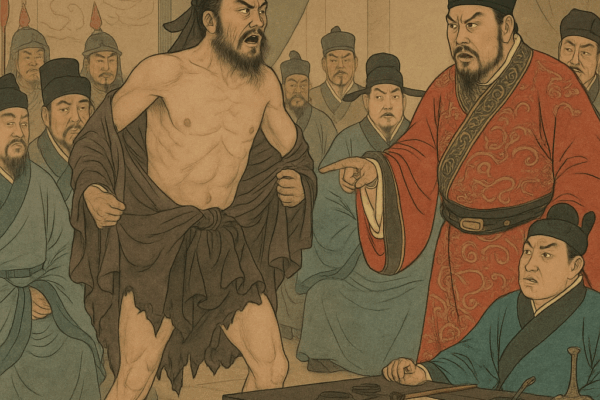 Chapter 23: Minister Mi Rages Naked at the Usurper; Dr. Ji’s Poison Plots Backfire Mi Heng Chides the Usurper
