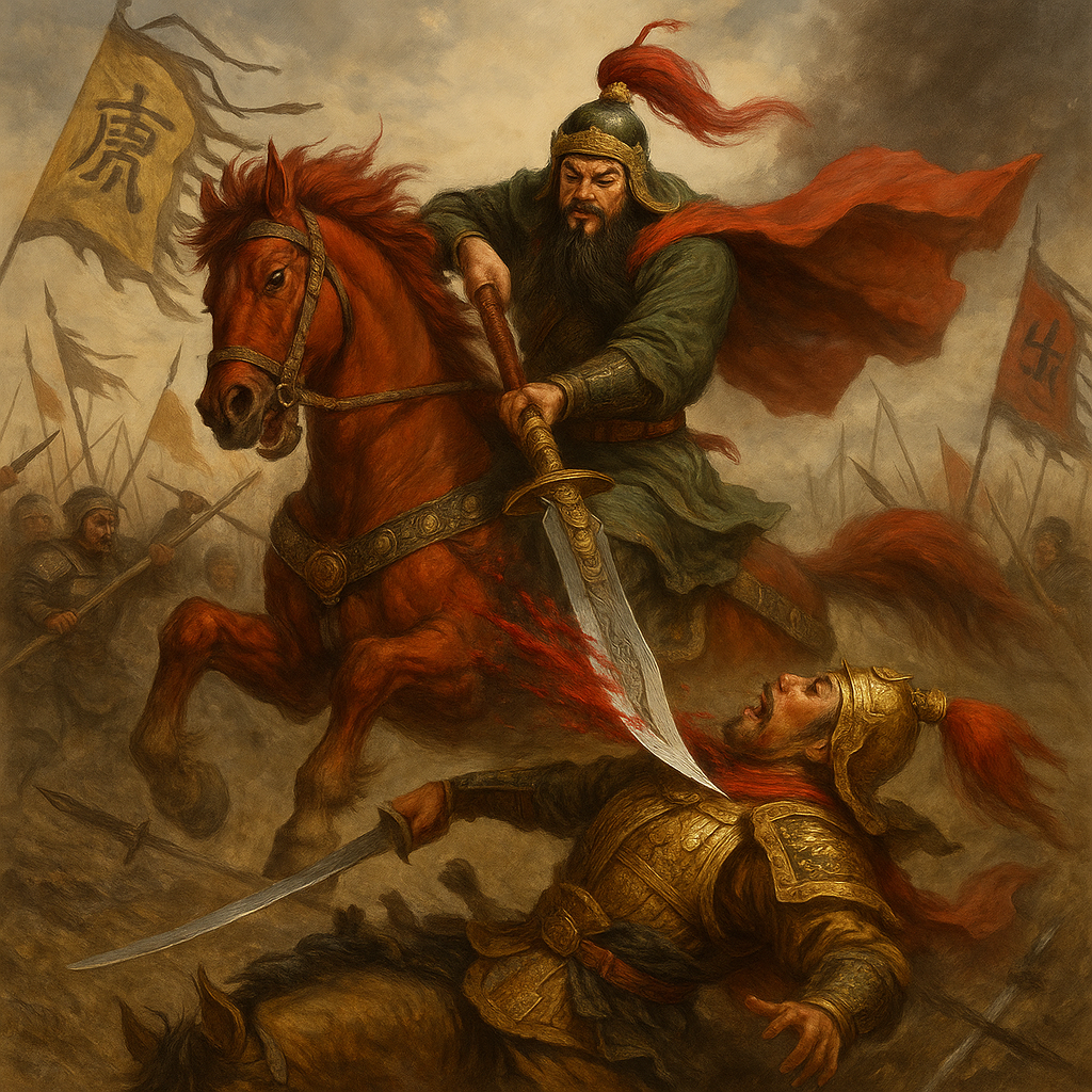 Guan Yu Slays Yan Liang at White Horse - Khabar Asia Guan Yu Slays Yan Liang at White Horse