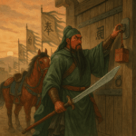 Guan Yu Hangs Up His Seal at Cao Caos Gate - Khabar Asia Guan Yu Hangs Up His Seal at Cao Caos Gate