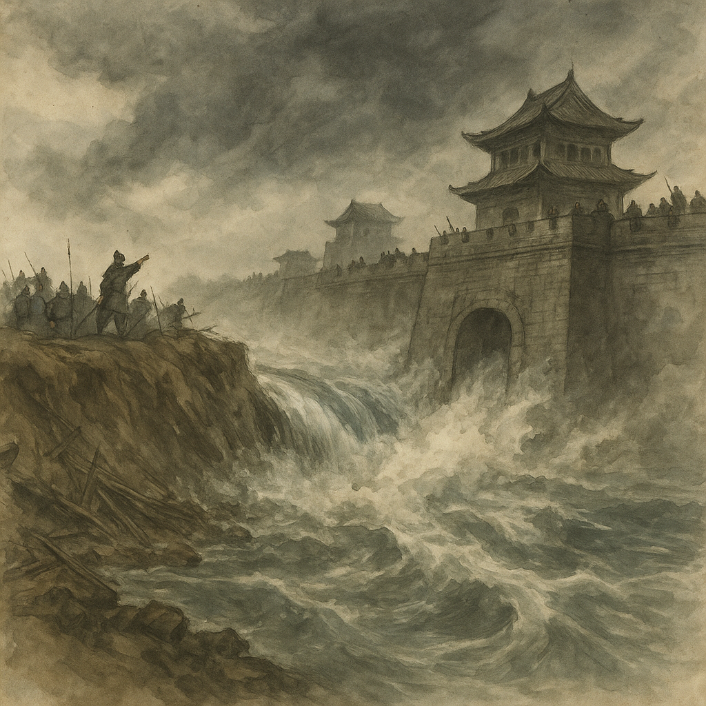 The Breach of the Zhang River Flooding Jizhou - Khabar Asia The Breach of the Zhang River Flooding Jizhou