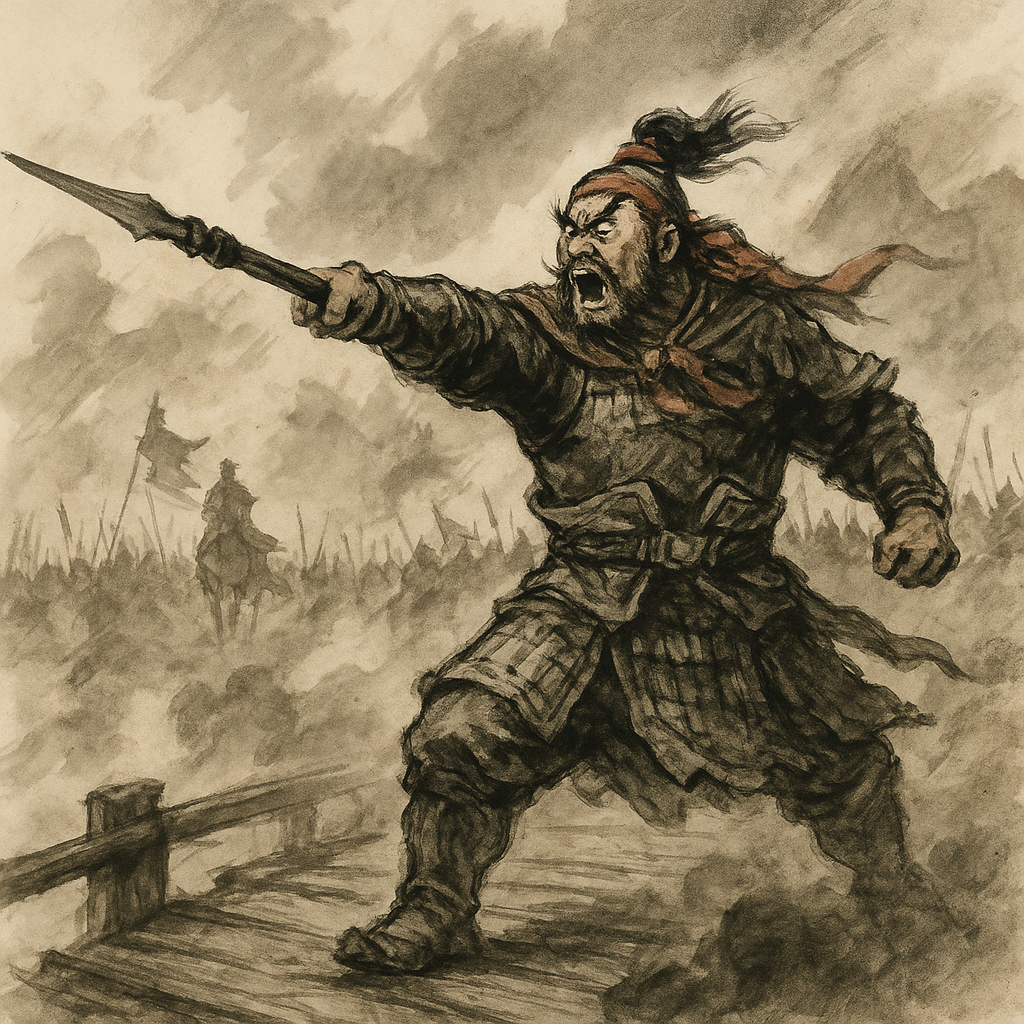 Zhang Feis Thunderous Stand at Changban Bridge