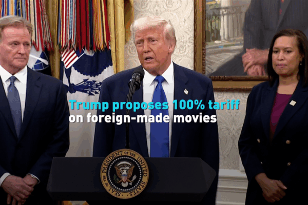 Trump’s 100% Tariff Plan Shakes Global Film Industry Trump’s 100% Tariff Plan Shakes Global Film Industry video poster