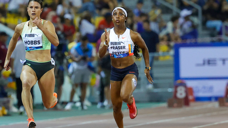 Jamaica_s_Tia_Clayton_Stuns_Sprint_Legend_Fraser_Pryce_in_Doha_Diamond_League - Khabar Asia Jamaica_s_Tia_Clayton_Stuns_Sprint_Legend_Fraser_Pryce_in_Doha_Diamond_League